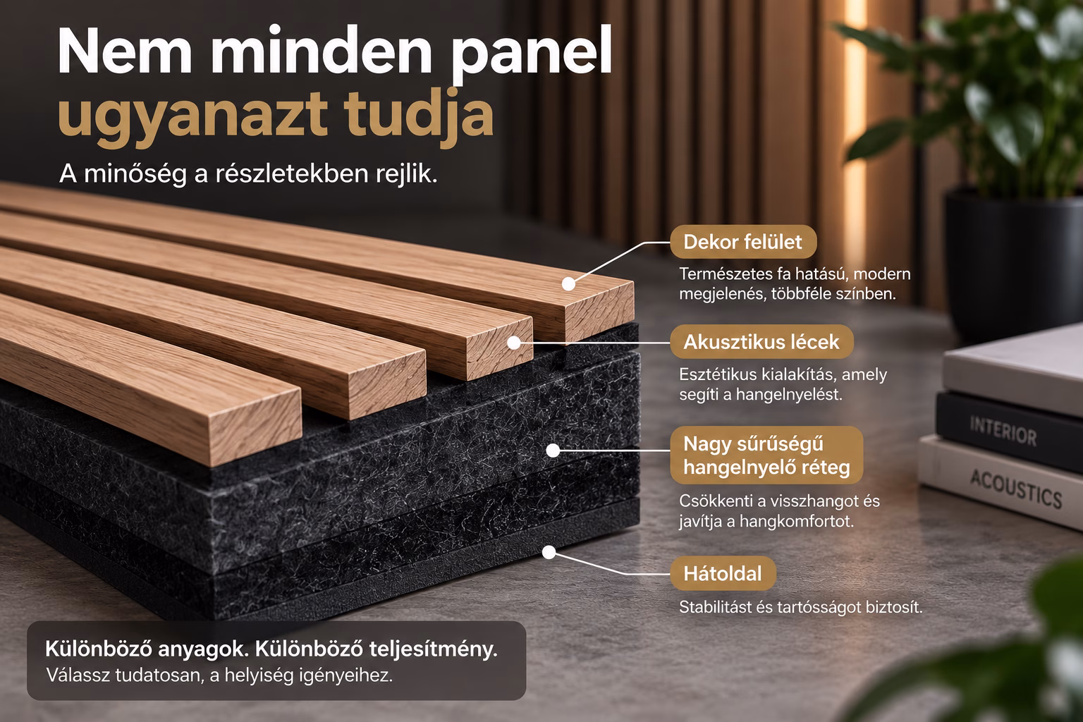 Miért nem érdemes csak az árat nézni akusztikus falpanel vásárlásakor?